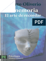 Alberto Oliverio - La Memoria. El Arte de Recordar-Alianza