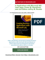 Creating Business Applications With Microsoft 365: Techniques in Power Apps, Power Bi, Sharepoint, and Power Automate 2Nd Edition Jeffrey M. Rhodes