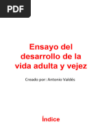 Ensayo Del Desarrollo de La Vida Adulta y La Vejez