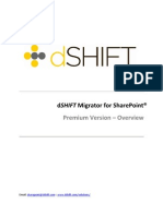 Dshift Migrator For Sharepoint®: Premium Version - Overview