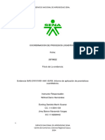 Informe de Aplicación de Pronósticos Cuantitativos