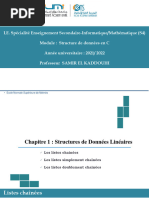 Cours Structure de Données - LE Info-Math (S4)