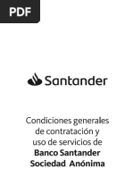 F.736 Condiciones Generales de Contratación y Uso de Servicios Banco Santander S.A. v5.6