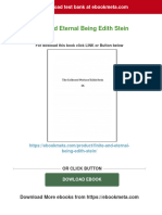 Instant Download Finite and Eternal Being Edith Stein PDF All Chapter