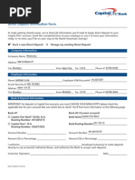 Capital One Direct Deposit Authorizaton Form Template-35850