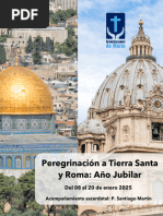 Peregrinacioìn Tierra Santa y Roma. Año 2025