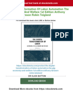 The Digital Transformation of Labor Automation The Gig Economy and Welfare 1st Edition Anthony Larsson Robin Teigland Download PDF