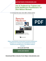 Remote Medicine A Textbook For Trainee and Established Remote Healthcare Practitioners 1st Edition Nelson Norman Download PDF