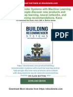 [FREE PDF sample] Building Recommender Systems with Machine Learning and AI: Help people discover new products and content with deep learning, neural networks, and machine learning recommendations. Kane ebooks