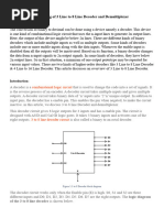 TC - EXP1 - Designing of 3 Line To 8 Line Decoder and Demultiplexer