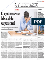 El Agotamiento Laboral de Su Personal. El Peruano 23. 07. 24 - 14