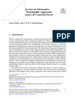 2022 A Review On The Use of Alternative Materials As A Sustainable Approach in The Manufacture of Concrete Paver Blocks