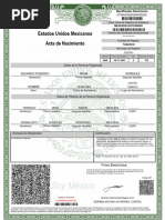 Acta Nacimiento Actual