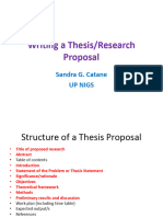 Writing A Thesis Proposal