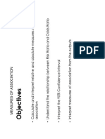 Measures of Association - MBIOENG