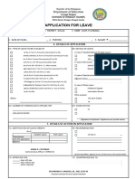 Updated Template of Application For Leave JULY 2022 DTR