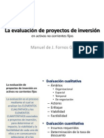 La Evaluación Cualitativa de Proyectos de Inversión