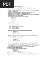 Eee518 Digital Signal Processing Quiz Bank To Cat