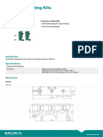 Moxa Din Rail Mounting Kits Datasheet v1.0