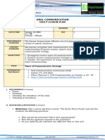 Cot 1 Lesson Plan Comminucative Strategy