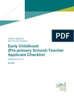 Tmss Earlychildhood Checklist-May 2024