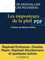 Les Imposteurs de La Philo by Thierry de Monvallier - Nicolas Rousseau