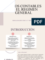 Regimen General, Libros Contables