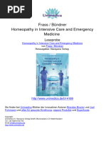 Homeopathy in Intensive Care and Emergency Medicine Michael Frass Martin Buendner.14188 - 1