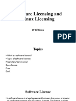 Licensing - General and Linux