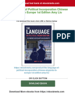 The Language of Political Incorporation Chinese Migrants in Europe 1st Edition Amy Liu Download PDF