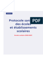 Protocole Sanitaire - Ann e Scolaire 2021 2021 71258 - 0