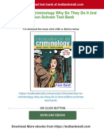 Get Introduction To Criminology Why Do They Do It 2nd Edition Schram Test Bank Free All Chapters