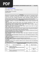 Course Outline of ME202 Measurements - GIKI