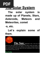 The Solar Ssystem Article