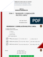 Tema 7 - Regresion y Correlacion Multiple Lineal