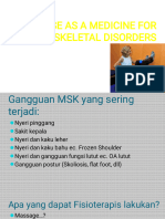 Exercise As Medicine For MSK