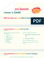 Video 3 - How To Learn Spanish Faster & Easier