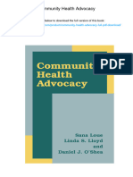 Community Health Advocacy. ISBN 0306473909, 978-0306473906