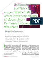 The Role of Field-Programmable Gate Arrays in The Acceleration of Modern High - Performance Computing Workloads