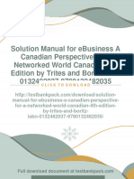 Solution Manual For Ebusiness A Canadian Perspective For A Networked World Canadian 4Th Edition by Trites and Boritz Isbn 0132482037 9780132482035