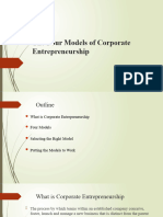 Entrepreneurship Models