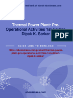 Get Thermal Power Plant: Pre-Operational Activities 1st Edition Dipak K. Sarkar Free All Chapters