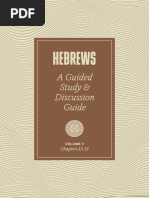 Hebrews A Guided Study and Discussion Guide Vol 3