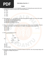 26 June 2024 Full Syllabus Mock Test 5 Sankalp NEET Vedantu