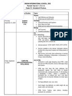 Grade 10 - Periodic Test 2-Schedule& Portions 2024-25