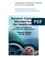 Dynamic Capacity Management For Healthcare: Advanced Methods and Tools For Optimization. ISBN 1439819750, 978-1439819753