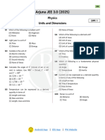 Units and Dimensions - DPP 01 (Of Lec 02)