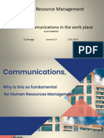 Lecture 15 Effective Communications in HRM