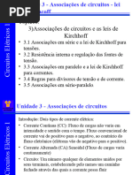 Aula 3 - Associaçoes de Circuitos - 1 Parte