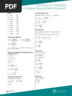 PHY415115 Information Sheet